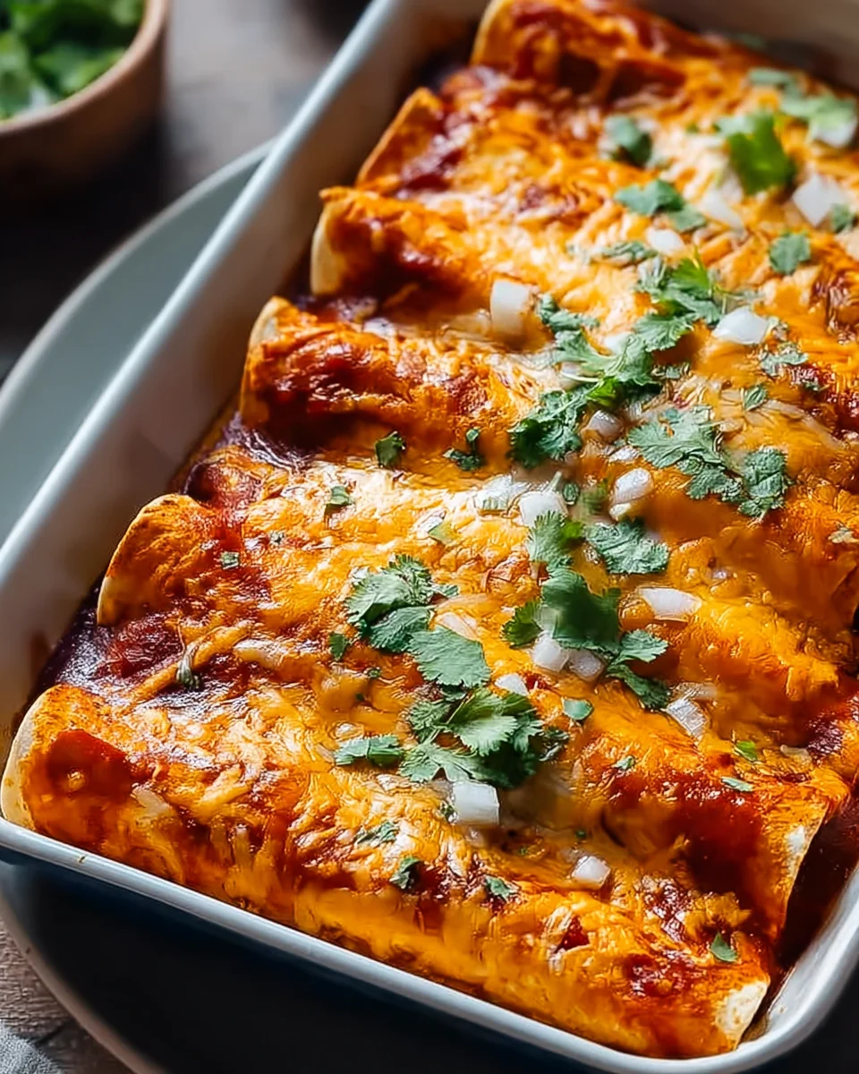 Leckere Bohnen und Käse Enchiladas – Einfaches Rezept!