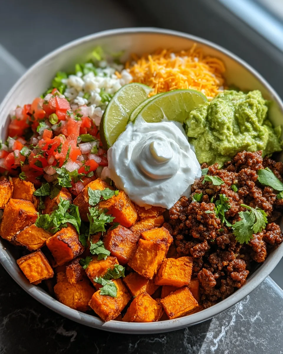 Leckere Sweet Potato Taco Bowl – Gesund und einfach zubereitet!