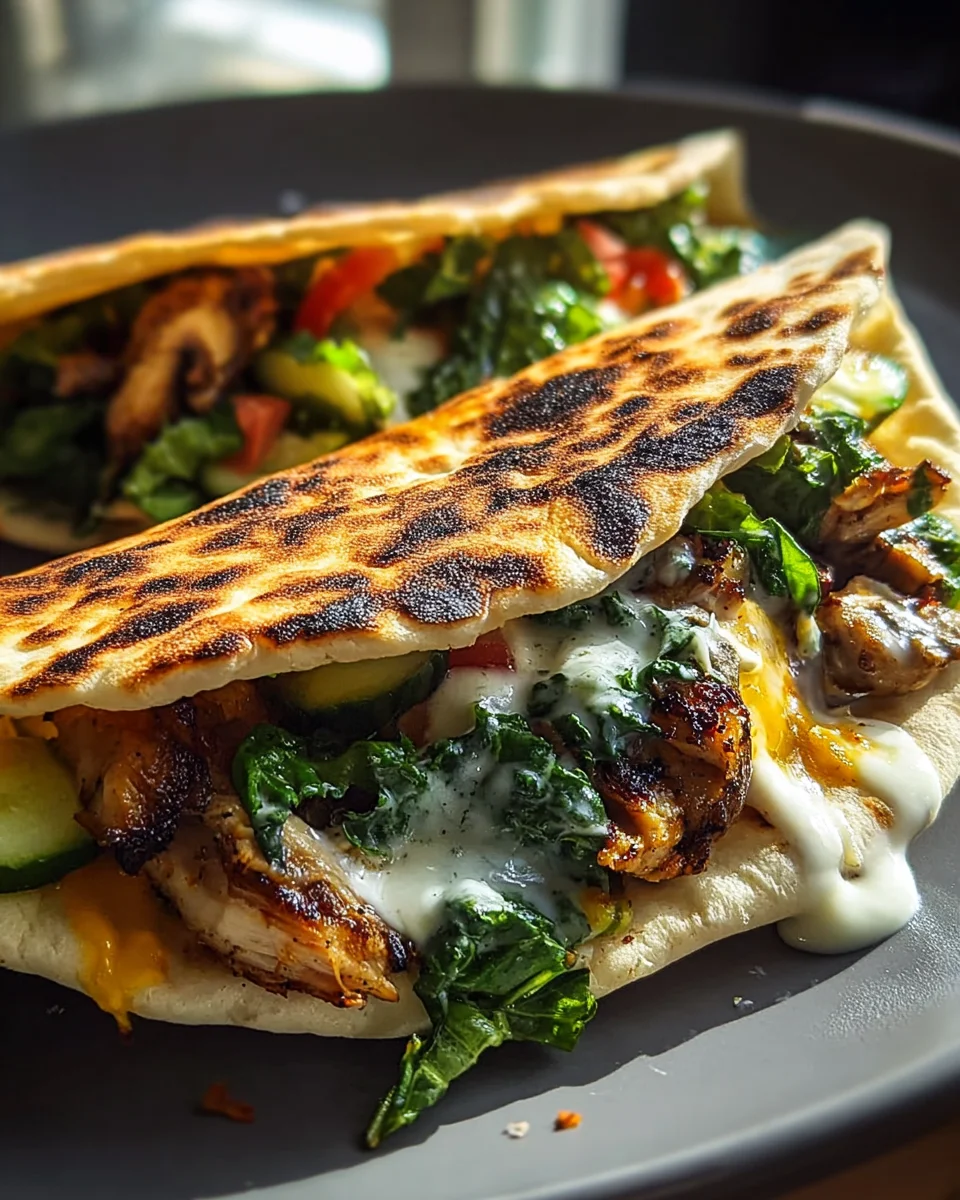 Leckeres Chicken Shawarma mit cremiger Knoblauchsauce Rezept