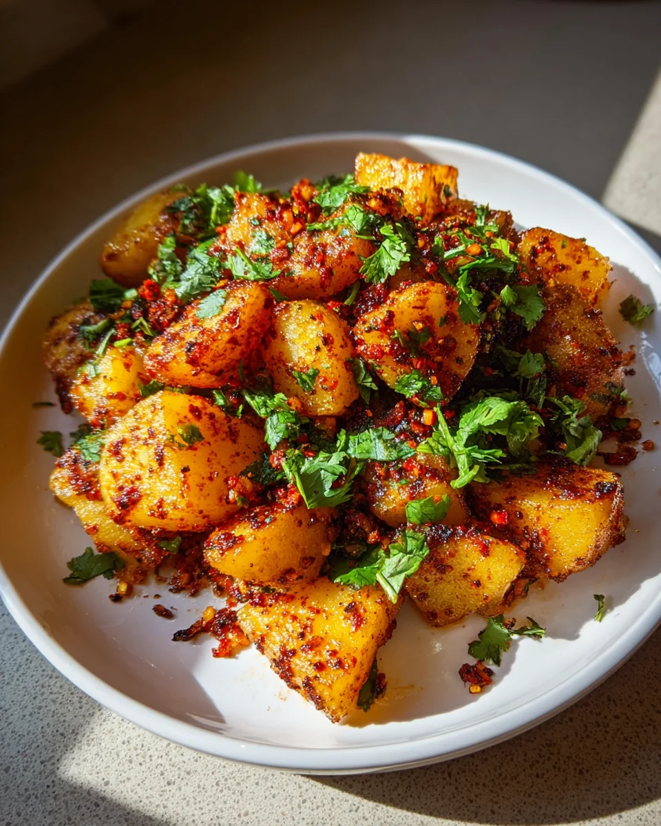 Spicy Mexican Street Potatoes: Papas Con Chile Rezept genießen!