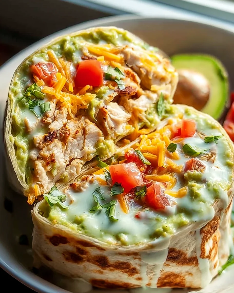 Chicken Avocado Ranch Burritos: Cremiges Blitz-Rezept!