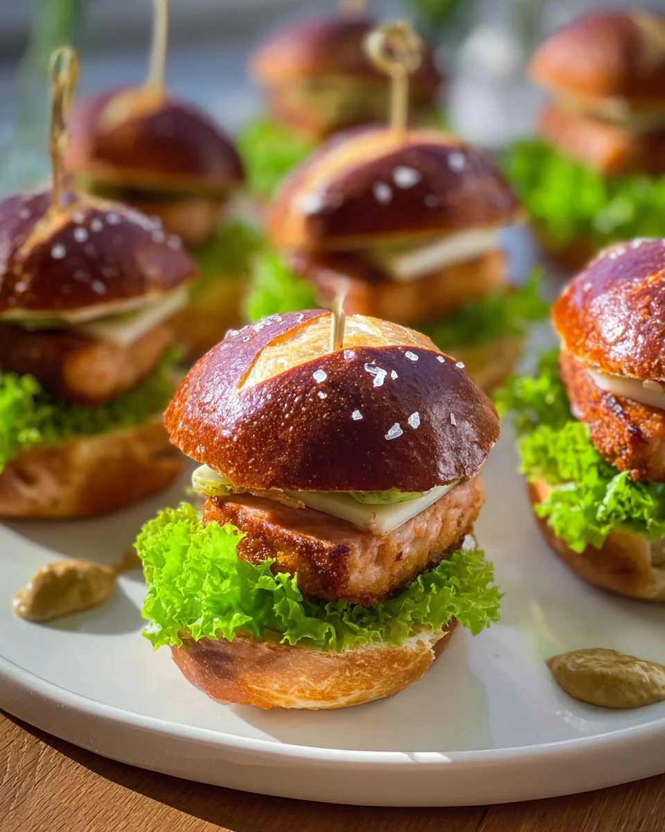 Mini Laugen Burger mit saftigem Leberkäse – schnell zubereitet!