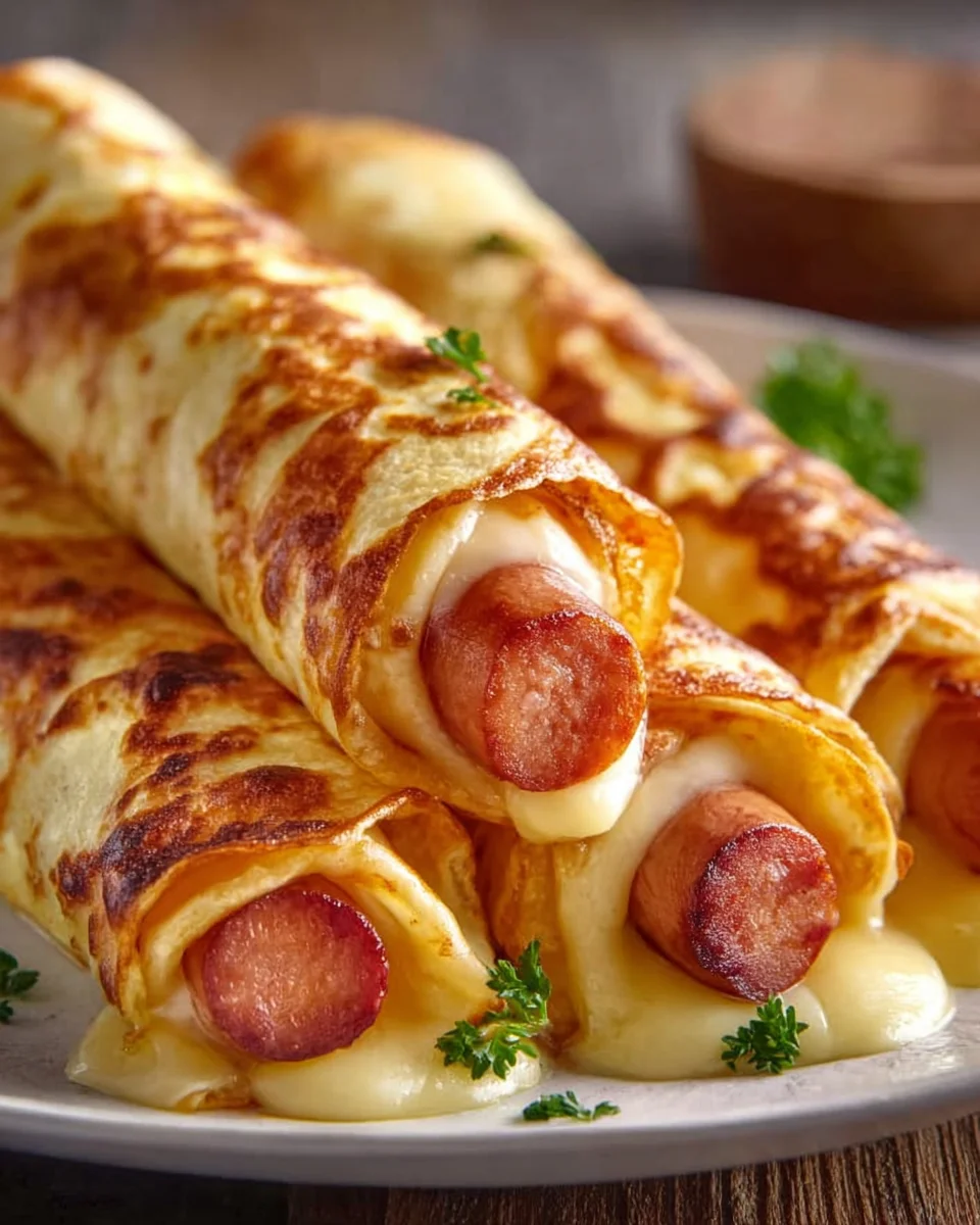Gebackene Hot Dogs im Tortilla-Teig: Schnell & Lecker!