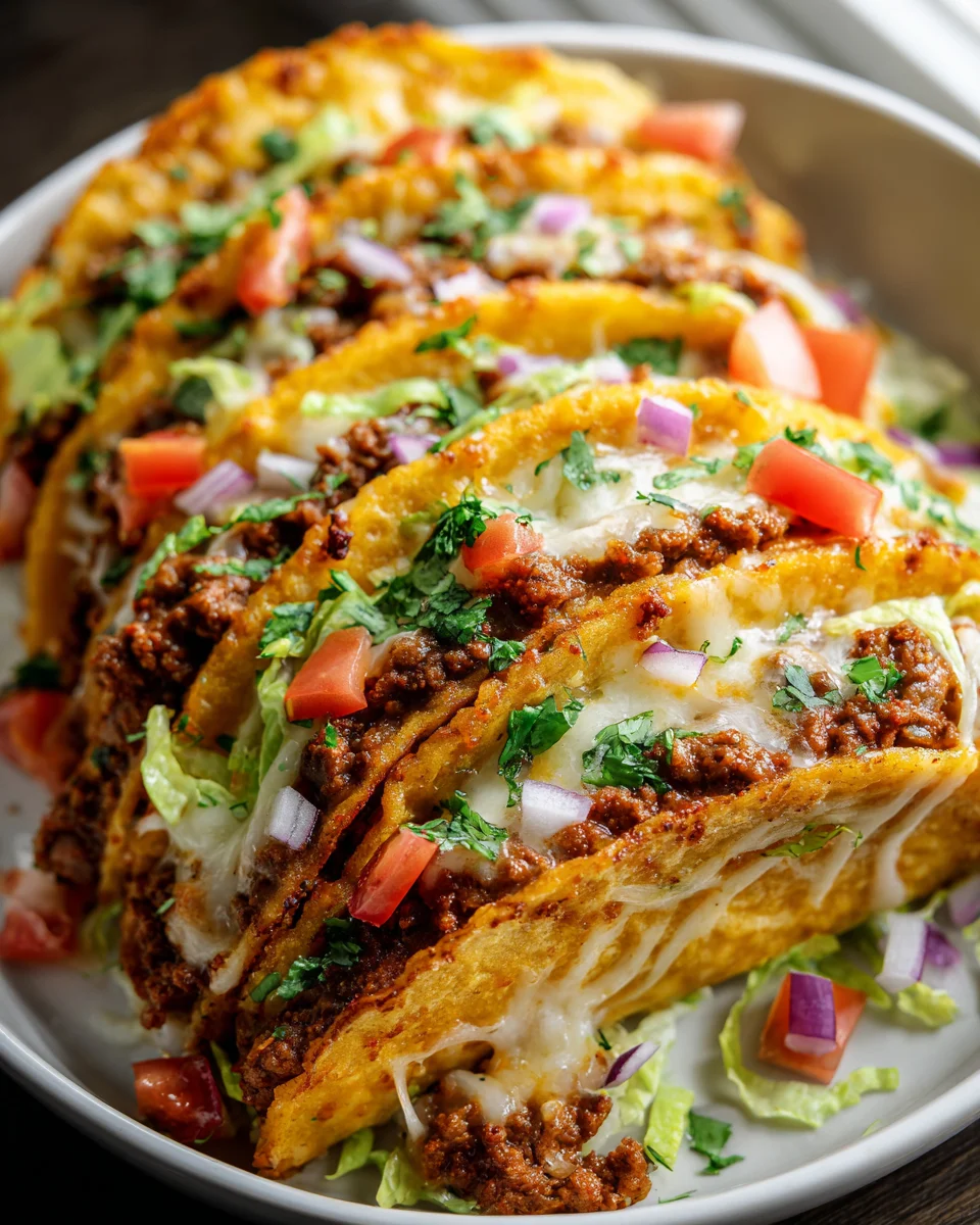 Krosse Käse-Tacos aus dem Ofen: Rezept für Genuss pur!
