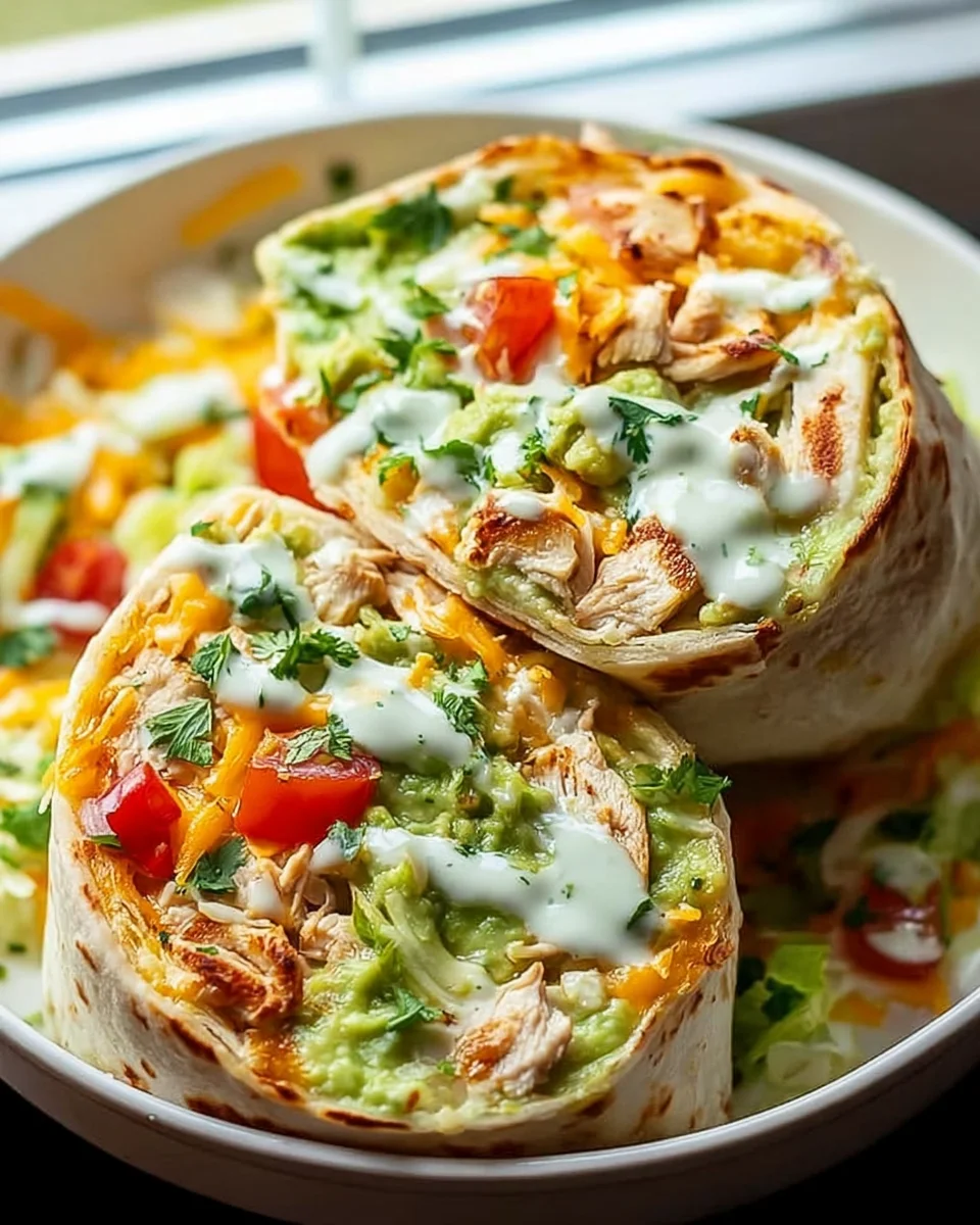 Chicken Avocado Ranch Burritos: Cremiges Blitz-Rezept!