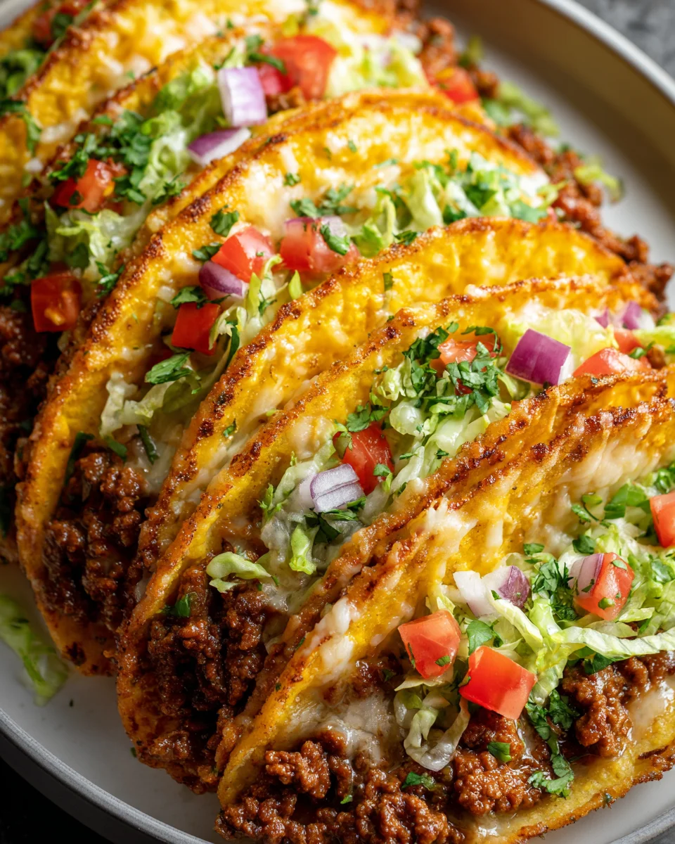 Krosse Käse-Tacos aus dem Ofen: Rezept für Genuss pur!