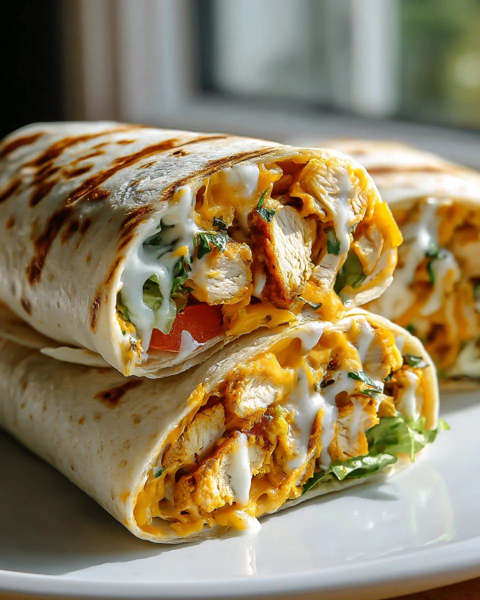 Käseige Knoblauch Hähnchen Wraps – Ein Genuss für jeden Tag!