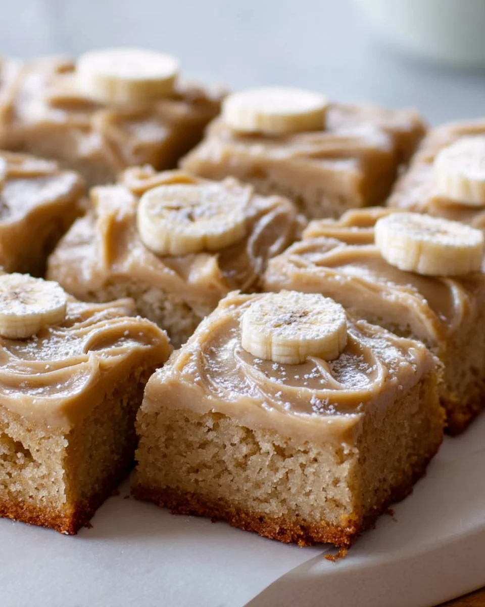 Leckere Bananenriegel mit braunem Butterglasur Rezept