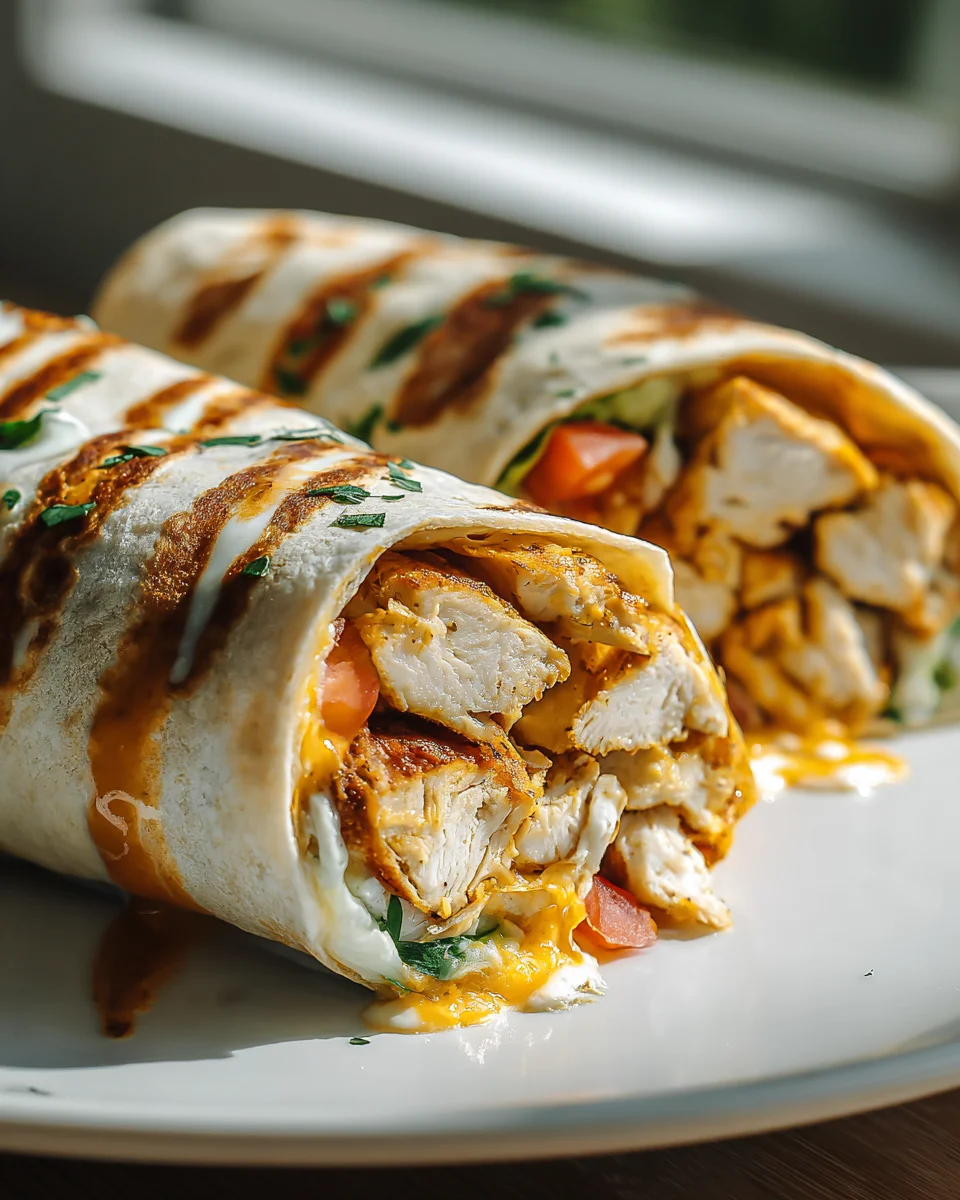 Käseige Knoblauch Hähnchen Wraps – Ein Genuss für jeden Tag!