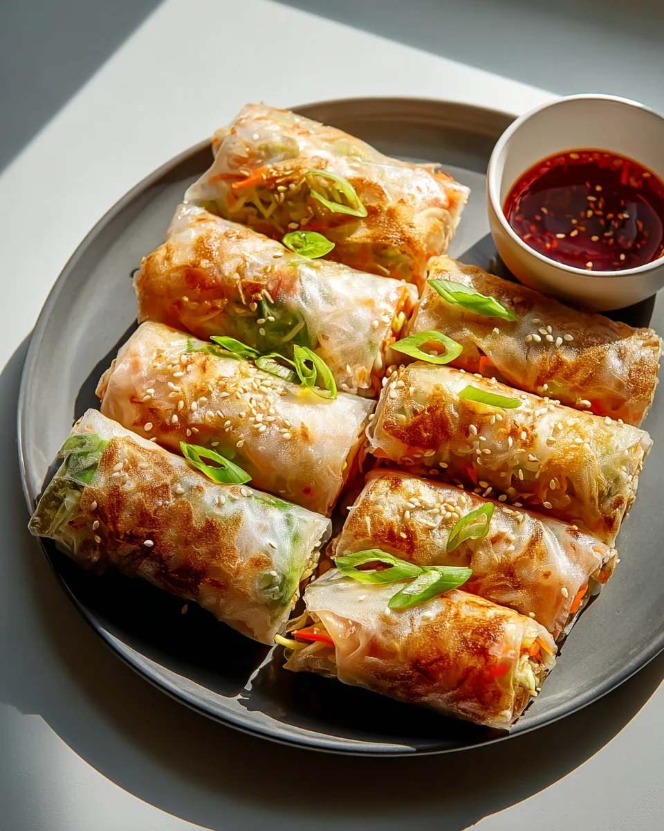 Leckere Air Fryer Reisnudelrollen mit Rindfleisch genießen!