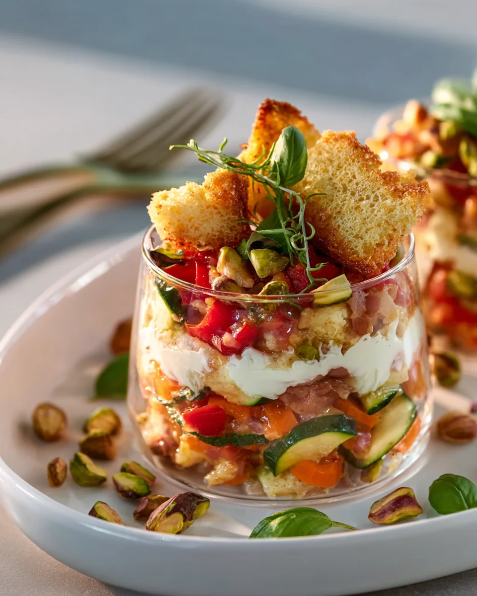 Pikantes Tiramisu mit Brotcross und alkoholfreien Alternativen