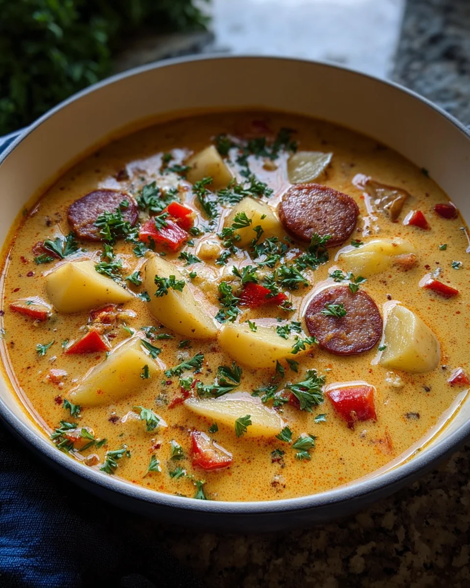 Leckere Cajun Kartoffelsuppe – Würzig und cremig genießen!