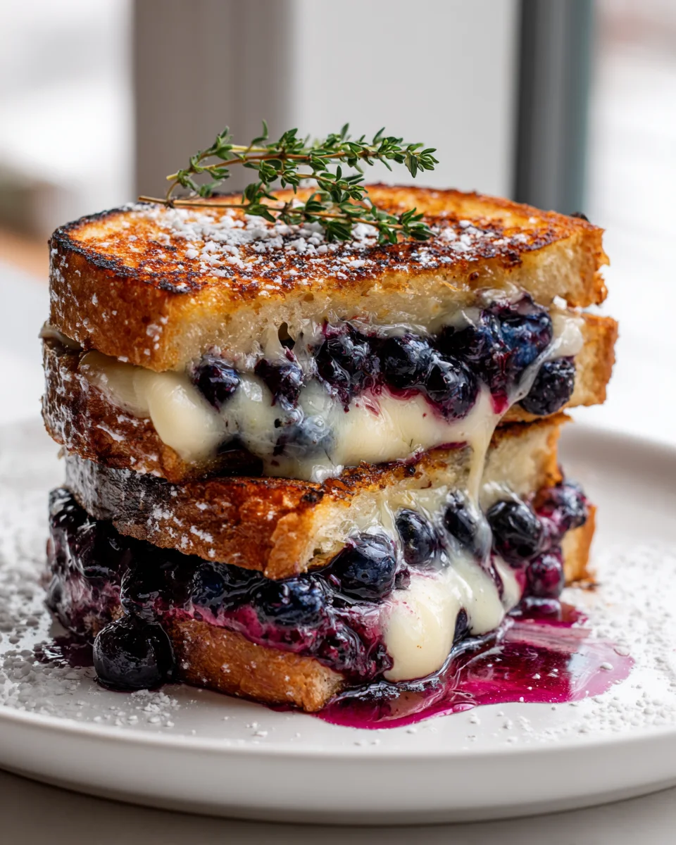Knuspriges Blaubeer Grilled Cheese: Süß-salziges Traumrezept