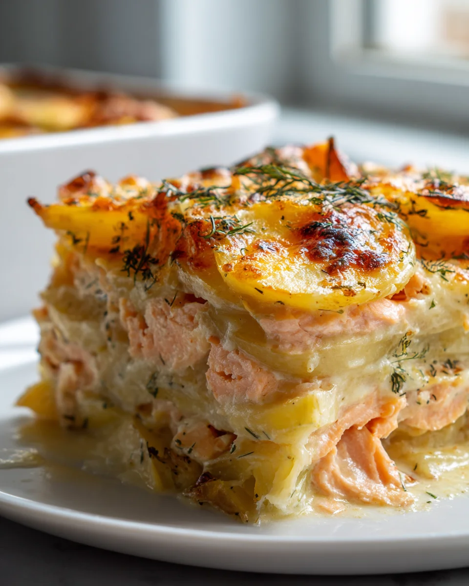 Zarter Lachs Auflauf mit Kartoffeln – Einfach und Lecker!