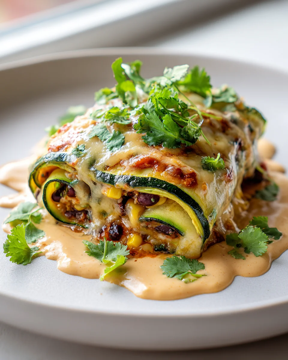 Zucchini Enchiladas Auflauf mit Roten Bohnen - Lecker & Einfach