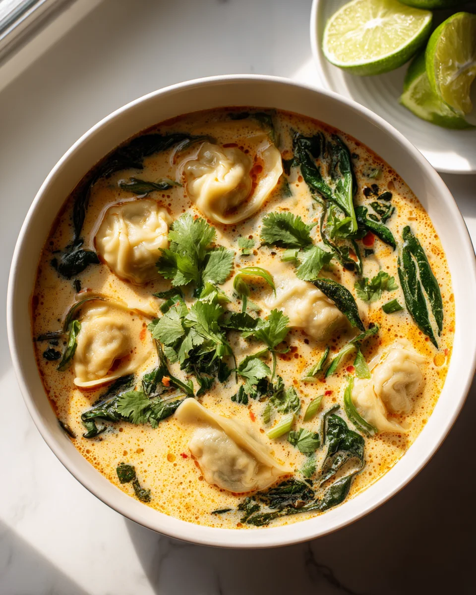 Kremige Thai Knödelsuppe – Das Unglaubliche Rezept!