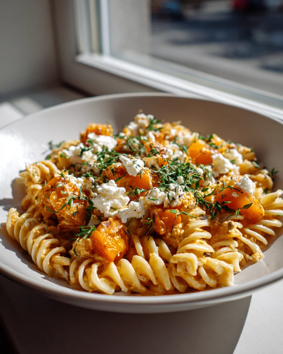 Kürbis Feta Pasta: Dein einfaches & unglaublich leckeres Rezept!