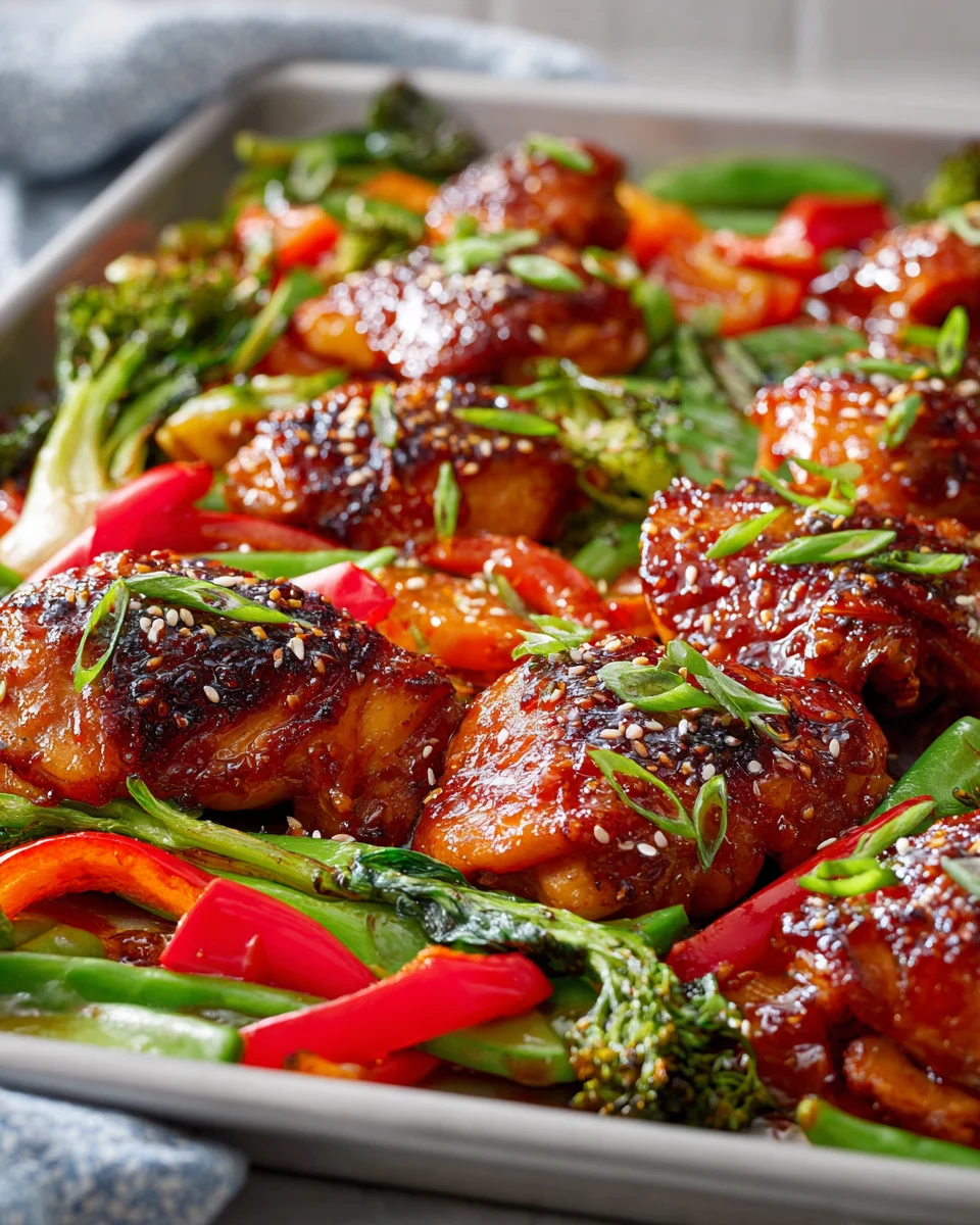 Korean Bbq Hähnchen & Gemüse vom Blech – Schnell & Lecker!