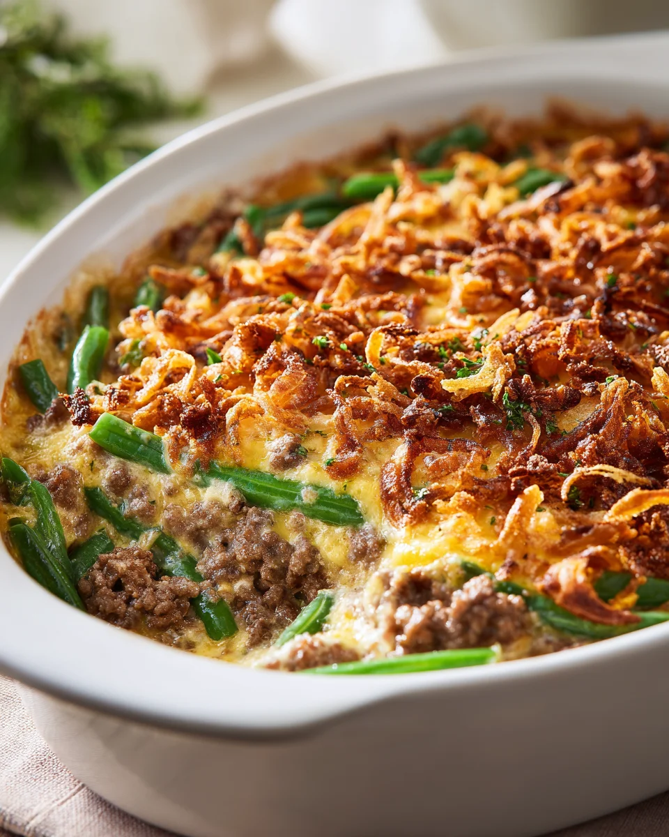 Hackfleisch-Grüne Bohnen Auflauf: Lecker & einfach gemacht!