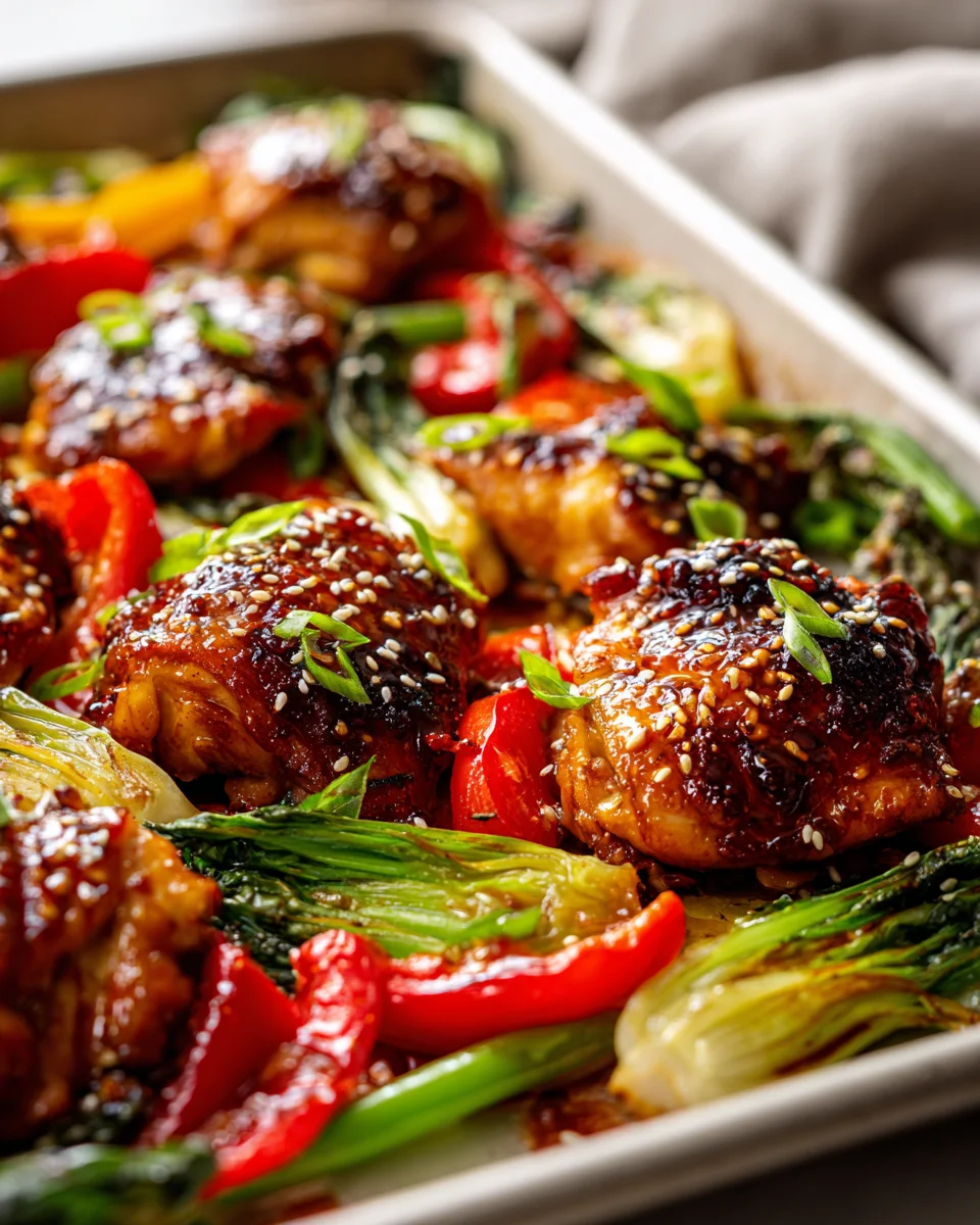 Korean Bbq Hähnchen & Gemüse vom Blech – Schnell & Lecker!