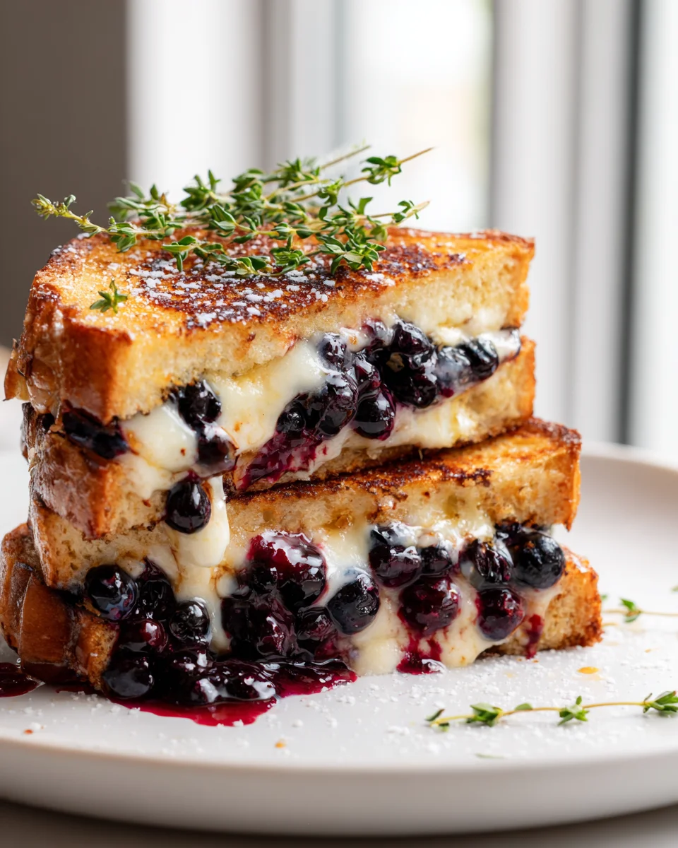 Knuspriges Blaubeer Grilled Cheese: Süß-salziges Traumrezept