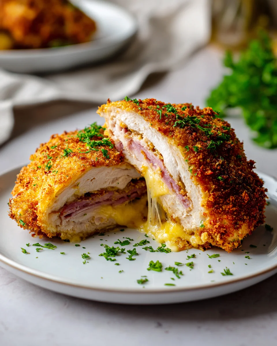 Hähnchen Cordon Bleu: Knusprig, saftig & unwiderstehlich!