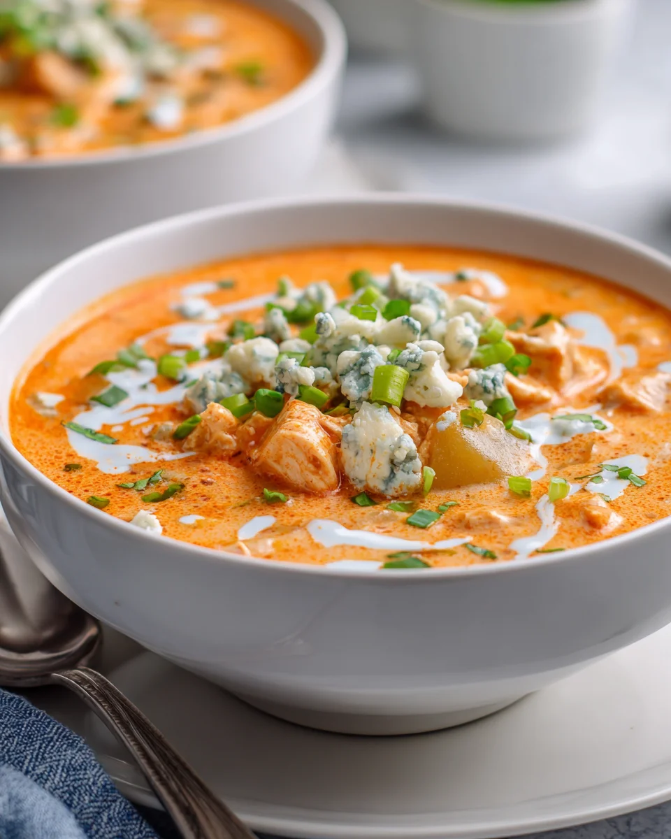 Scharfe Buffalo Chicken Kartoffelsuppe: Der ultimative Genuss!