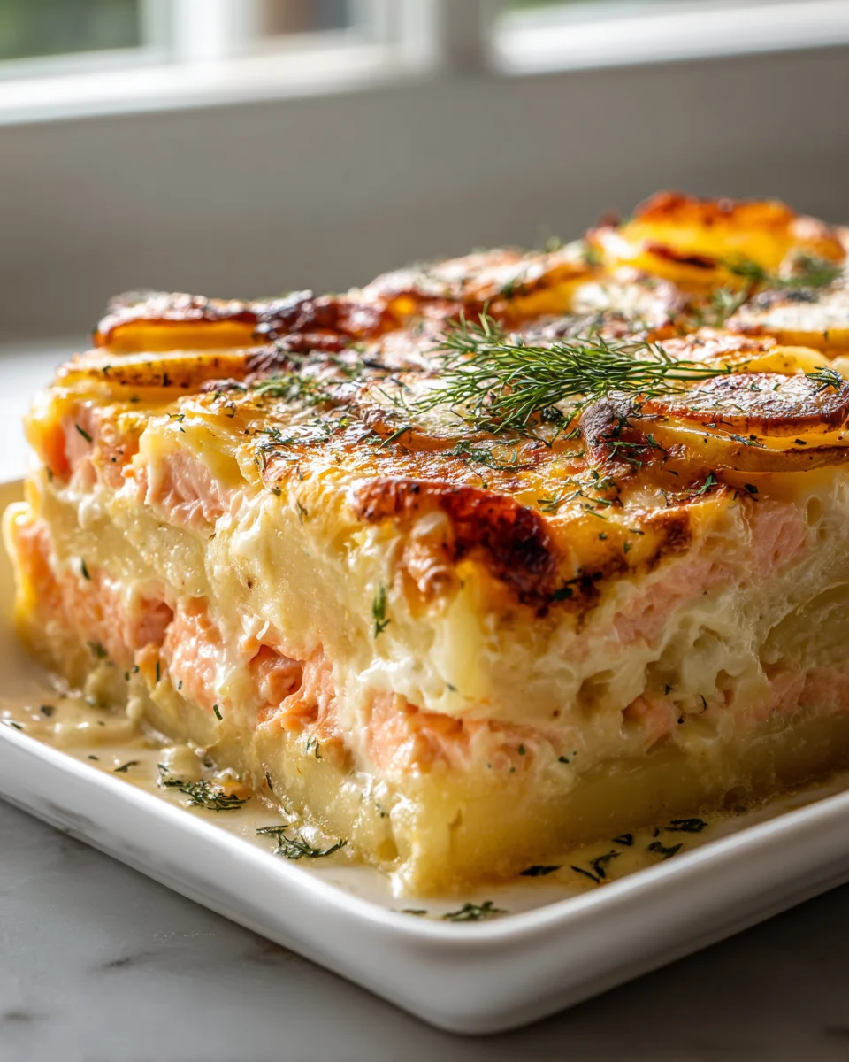 Zarter Lachs Auflauf mit Kartoffeln – Einfach und Lecker!