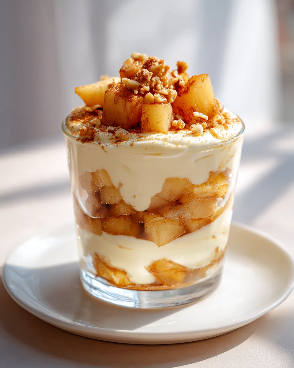 Bratapfel Dessert im Glas: Winterlicher Genuss leicht gemacht!