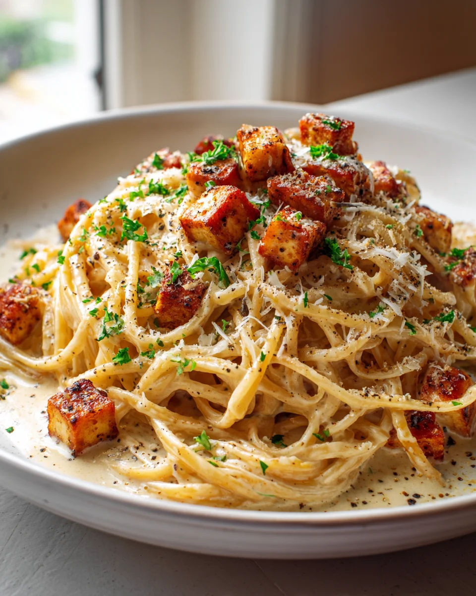 Halloumi Carbonara: Dein neues Lieblingsrezept! Schnell & Lecker.