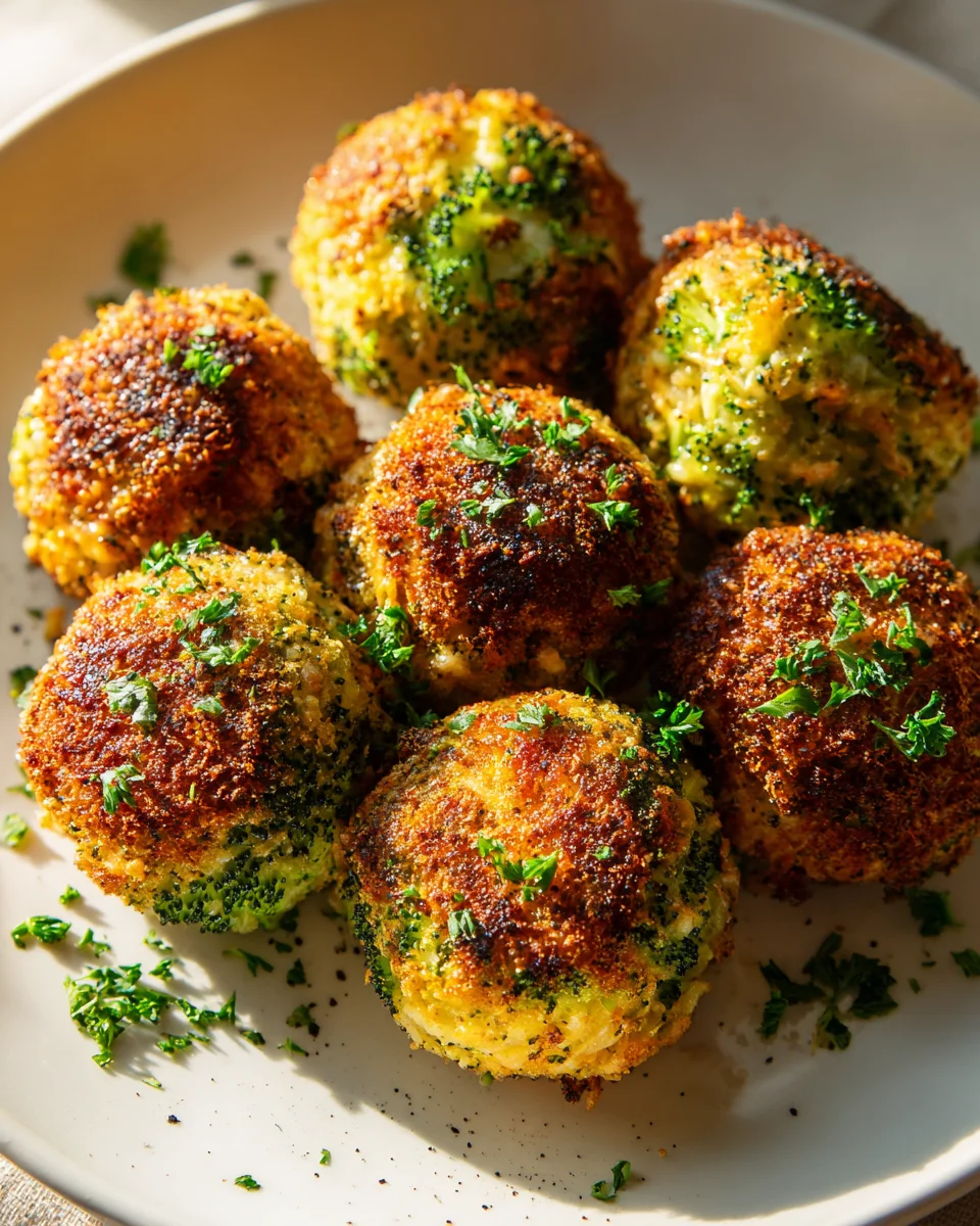 Air Fryer Brokkoli Käse Bällchen: Knusprig & Lecker!