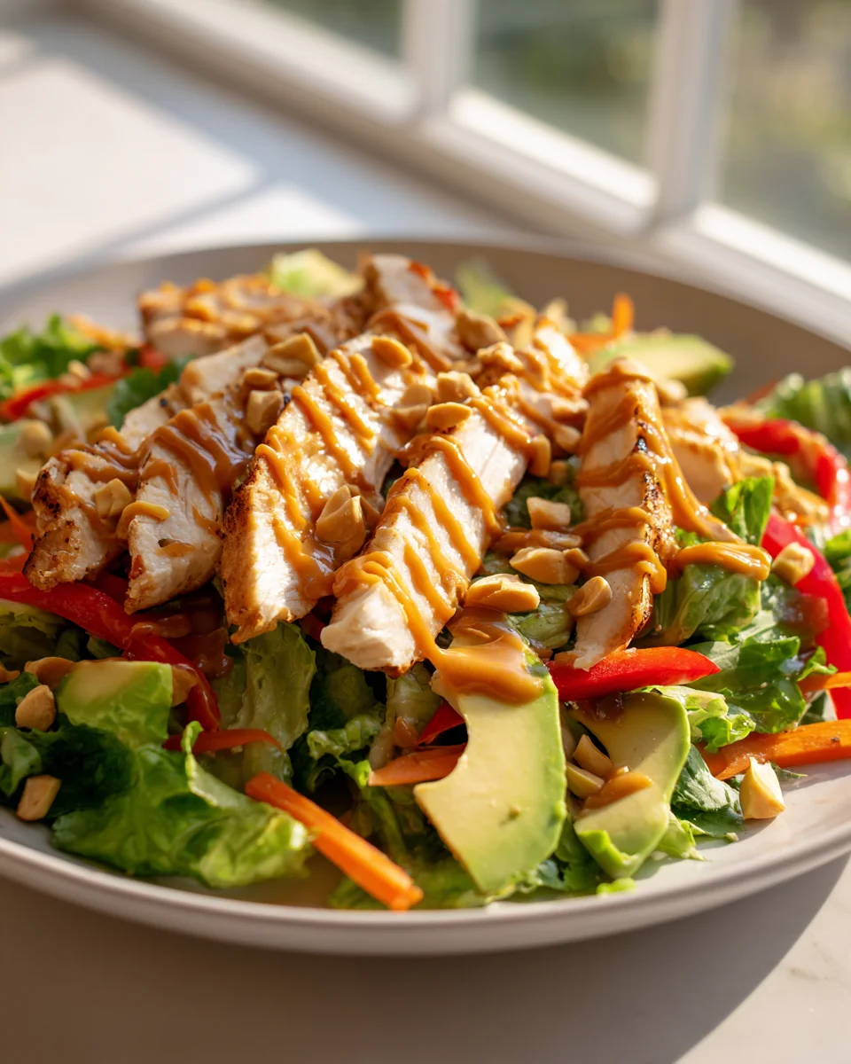 Cremiger Thai Peanut Chicken Salad – Schnell & voller Geschmack