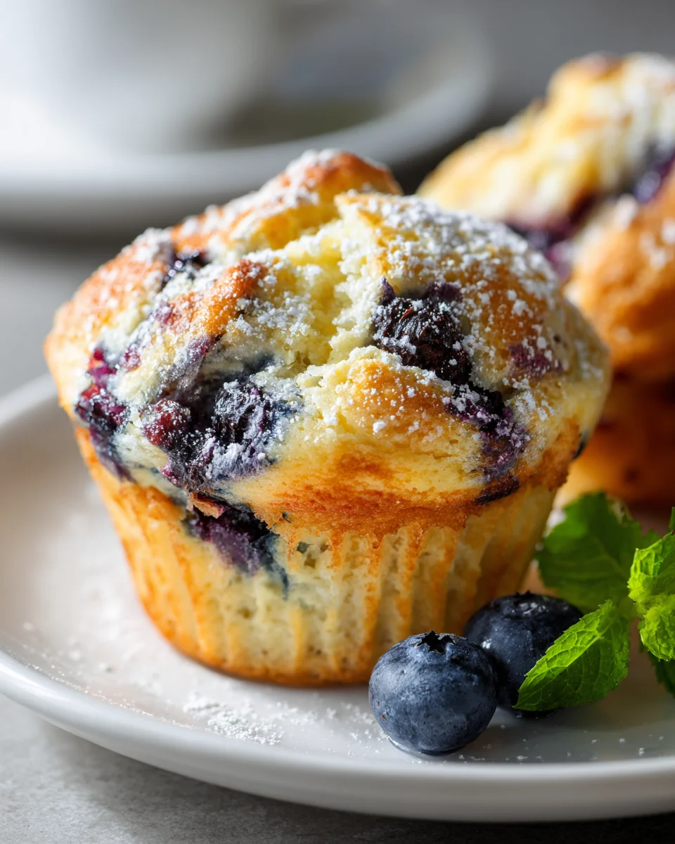 Zitronen Heidelbeer Frischkäse Swirl Muffins: Ein Traumrezept!