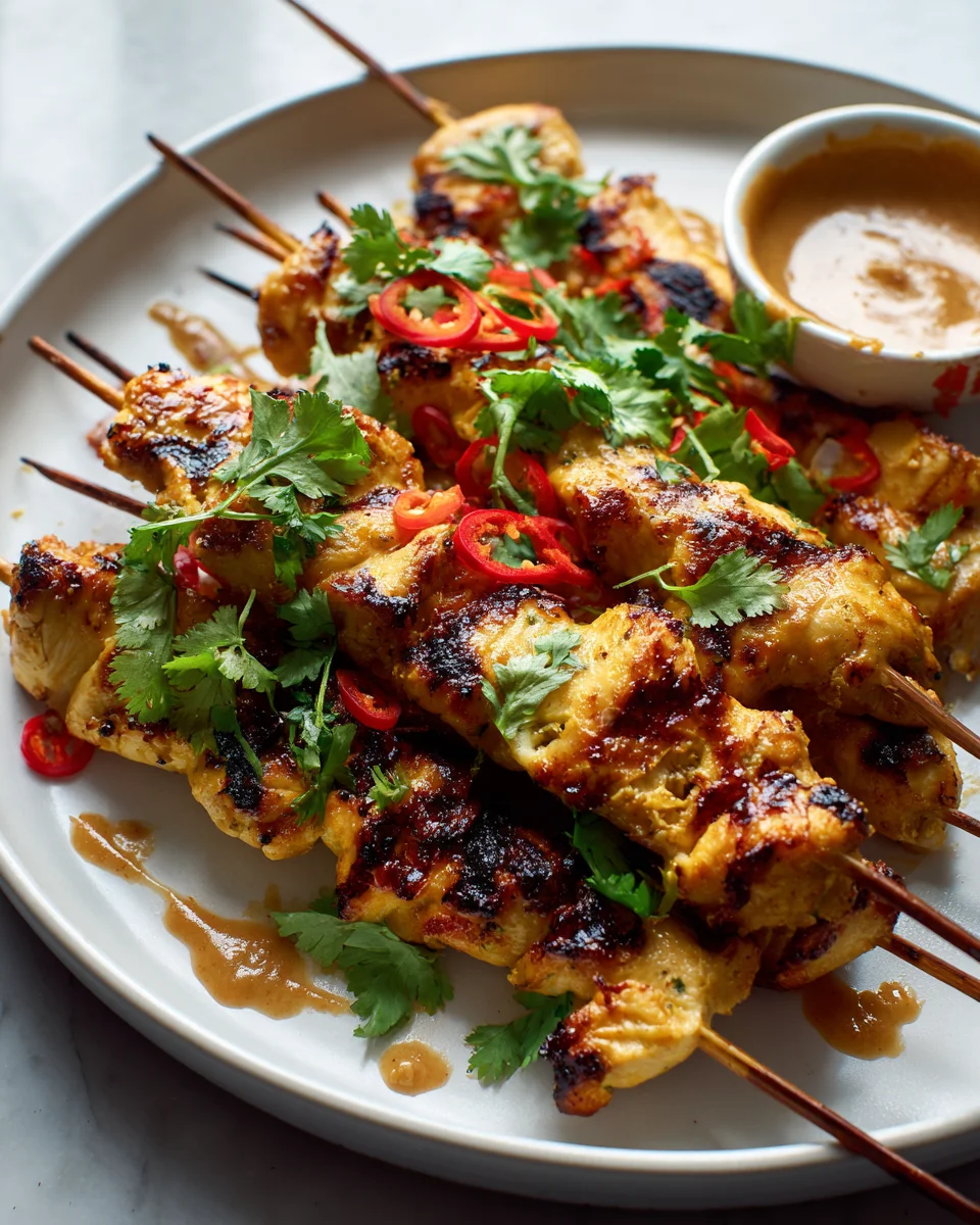 Thai-Kokos Hähnchenspieße: Dein Highlight vom Grill!