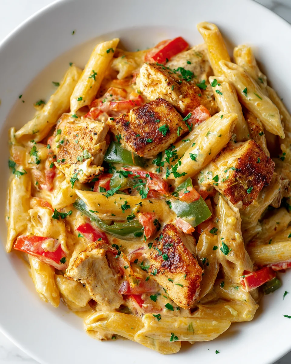 Cremige One Pot Pasta mit Cajun Hähnchen – Blitzrezept