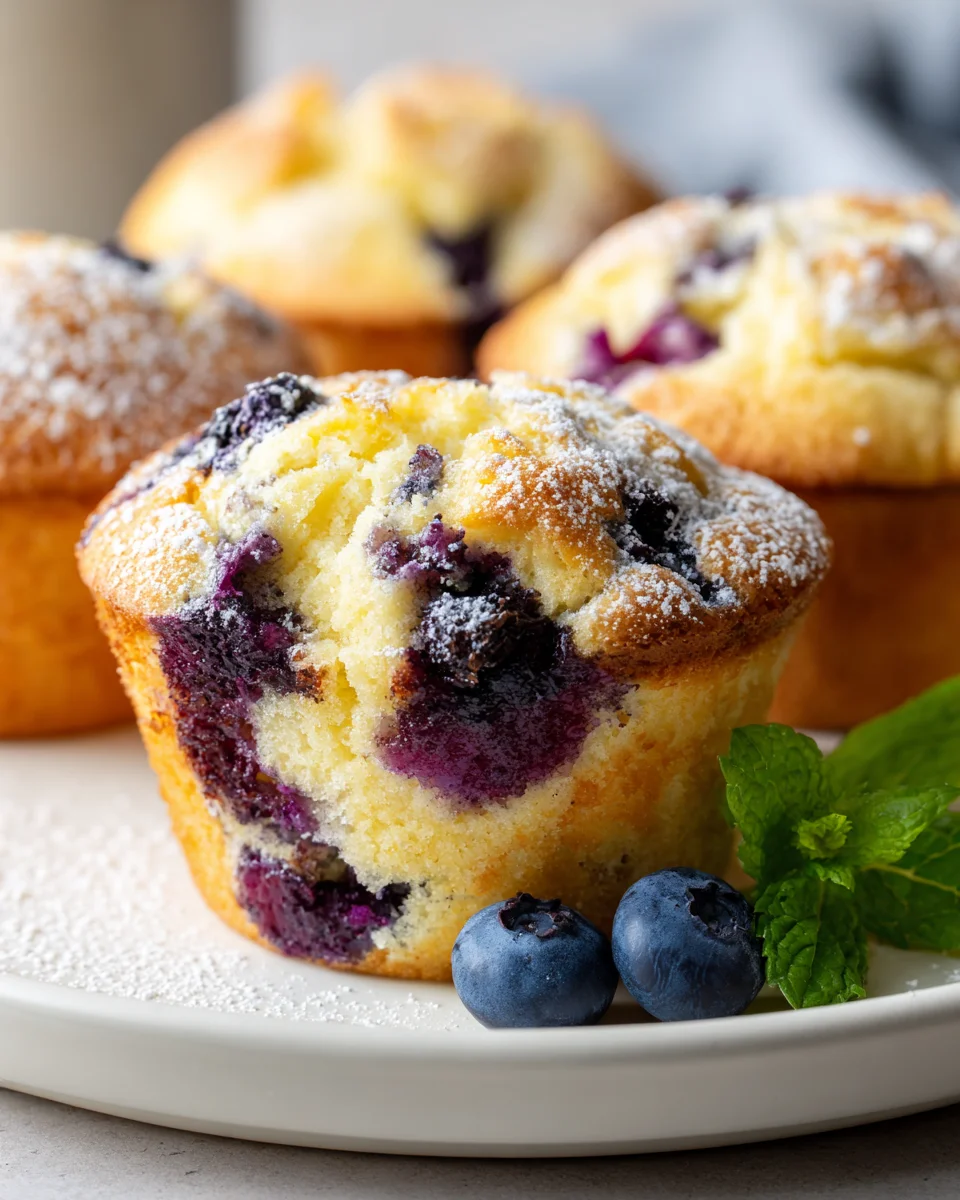 Zitronen Heidelbeer Frischkäse Swirl Muffins: Ein Traumrezept!