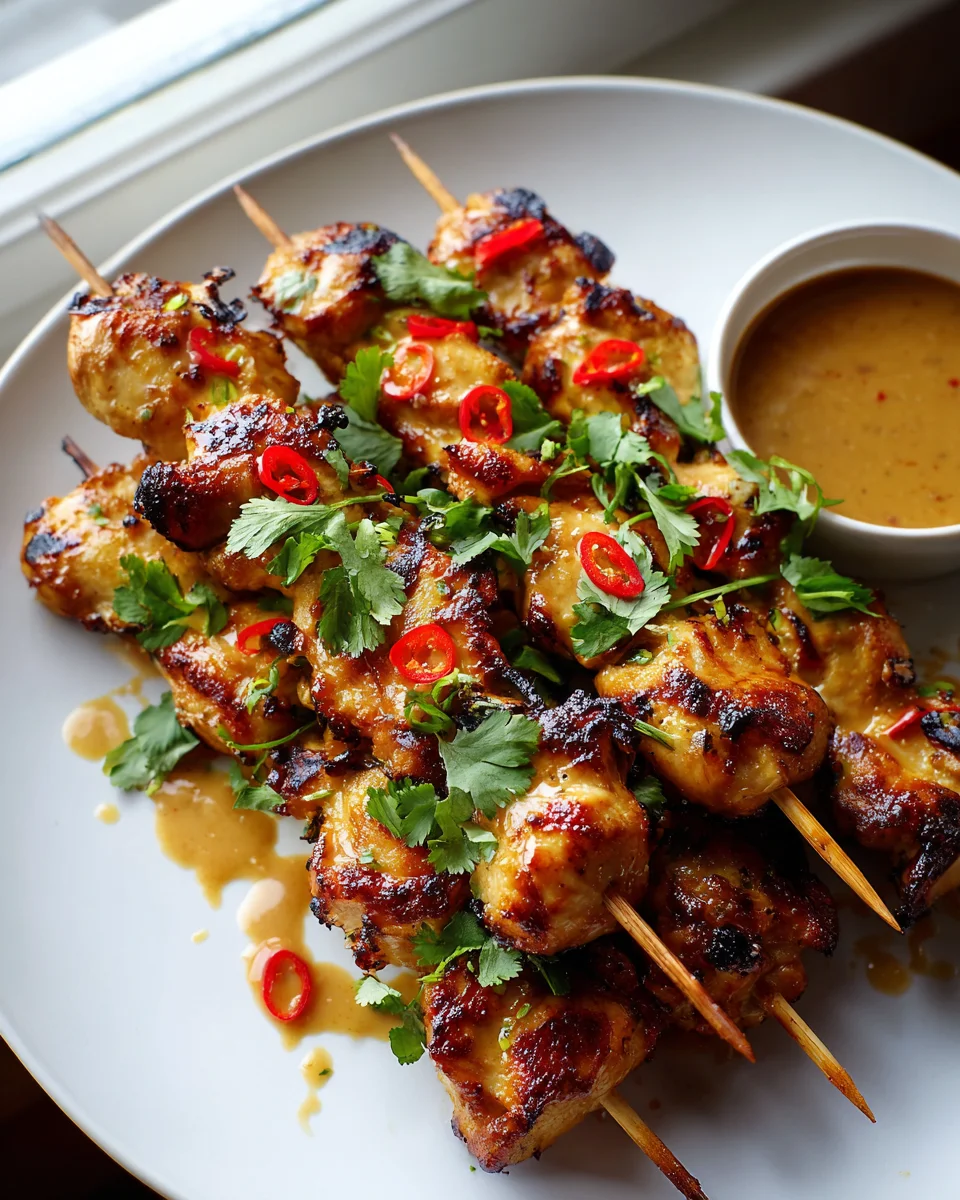 Thai-Kokos Hähnchenspieße: Dein Highlight vom Grill!