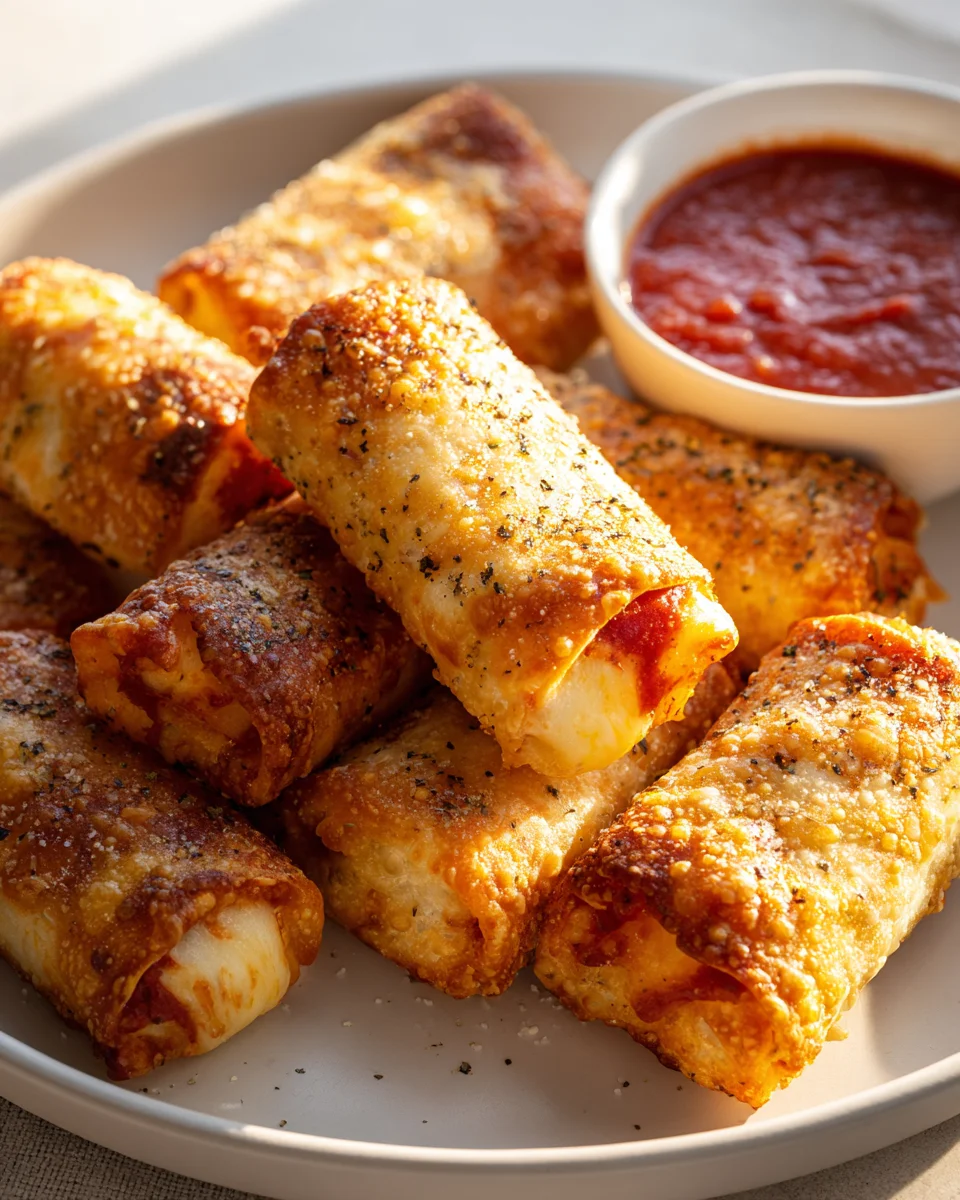 Perfekte Air Fryer Pizza Rolls: Knusprig in Minuten!