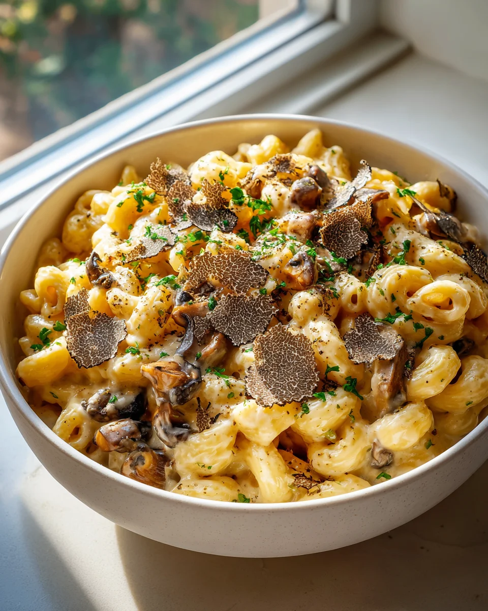 Trüffel-Pilz Mac & Cheese: Das ultimative Comfort Food Rezept