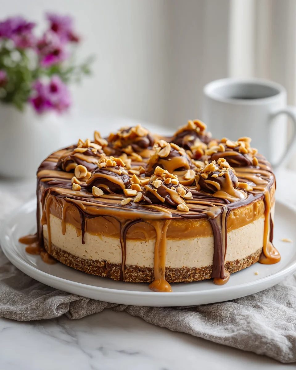Vegan Snickers Cheesecake: Leckerer Genuss ohne Reue!