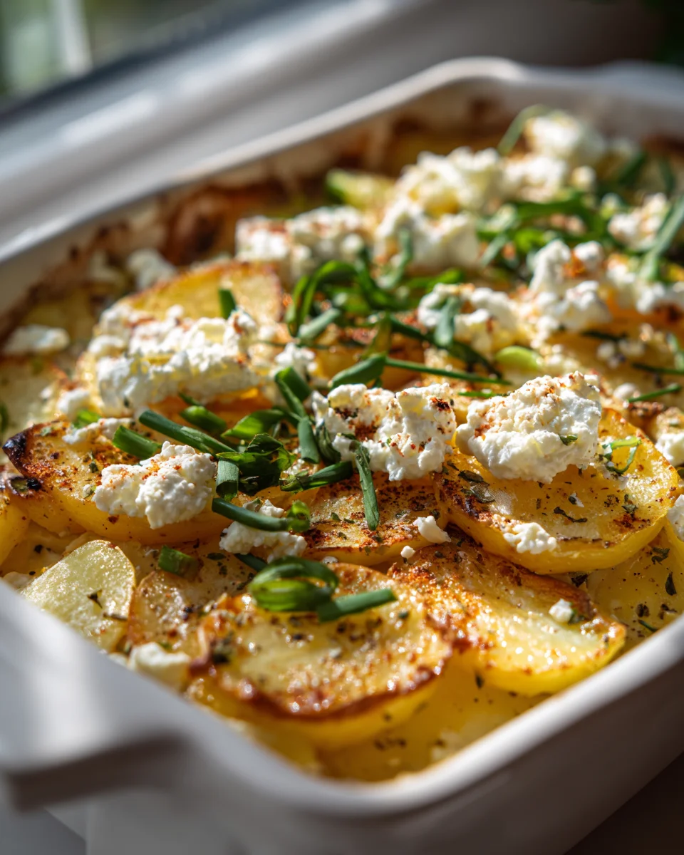 Aromatischer Feta Kartoffel Auflauf mit Kräutern – Einfach lecker!