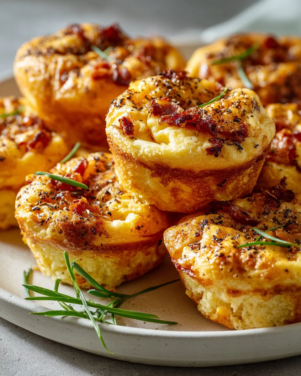 Herzhafte Zwiebelkuchenmuffins: Klein, fein & unwiderstehlich