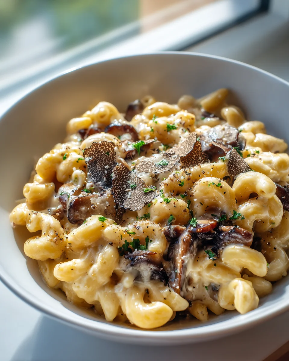Trüffel-Pilz Mac & Cheese: Das ultimative Comfort Food Rezept