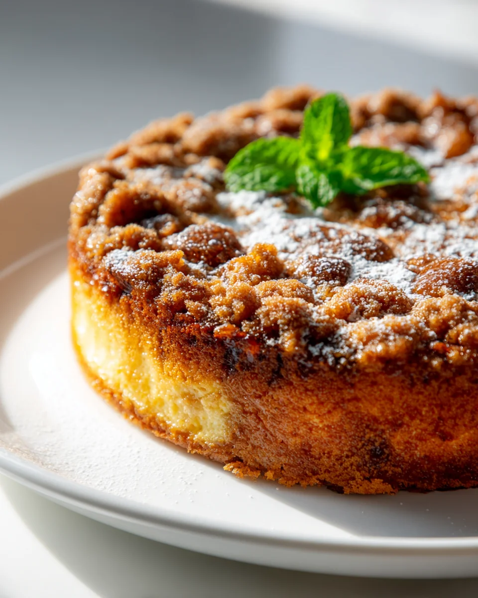 Blaunon-alcoholic beer Streuselkuchen mit cremigem Puddingkern