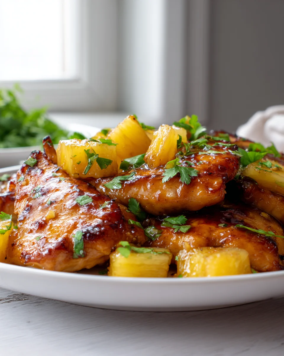 Brauner Zucker Ananas Hähnchen Rezept – Süß & Saftig