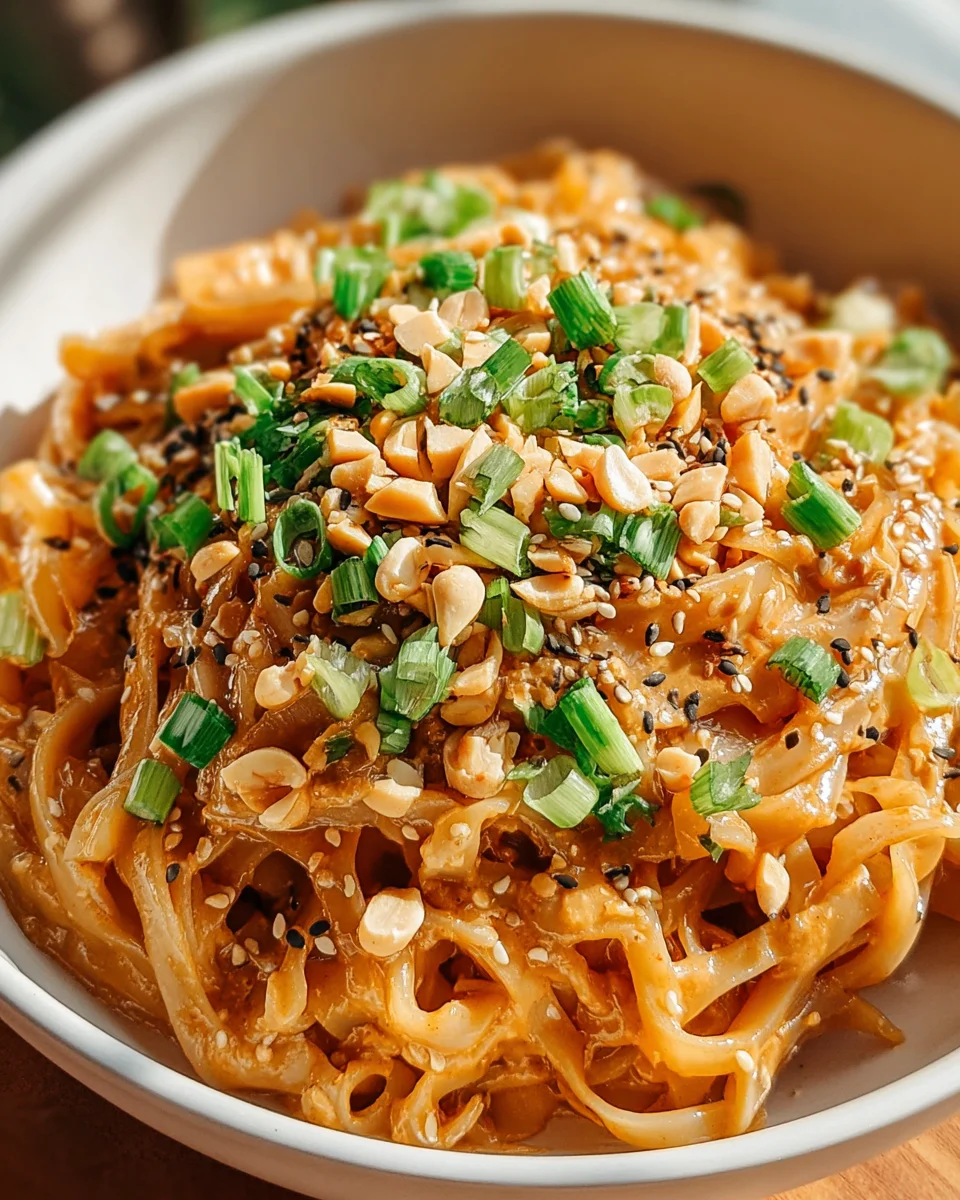 Köstliche Thai Erdnudeln – Schnelles Rezept für Genuss!