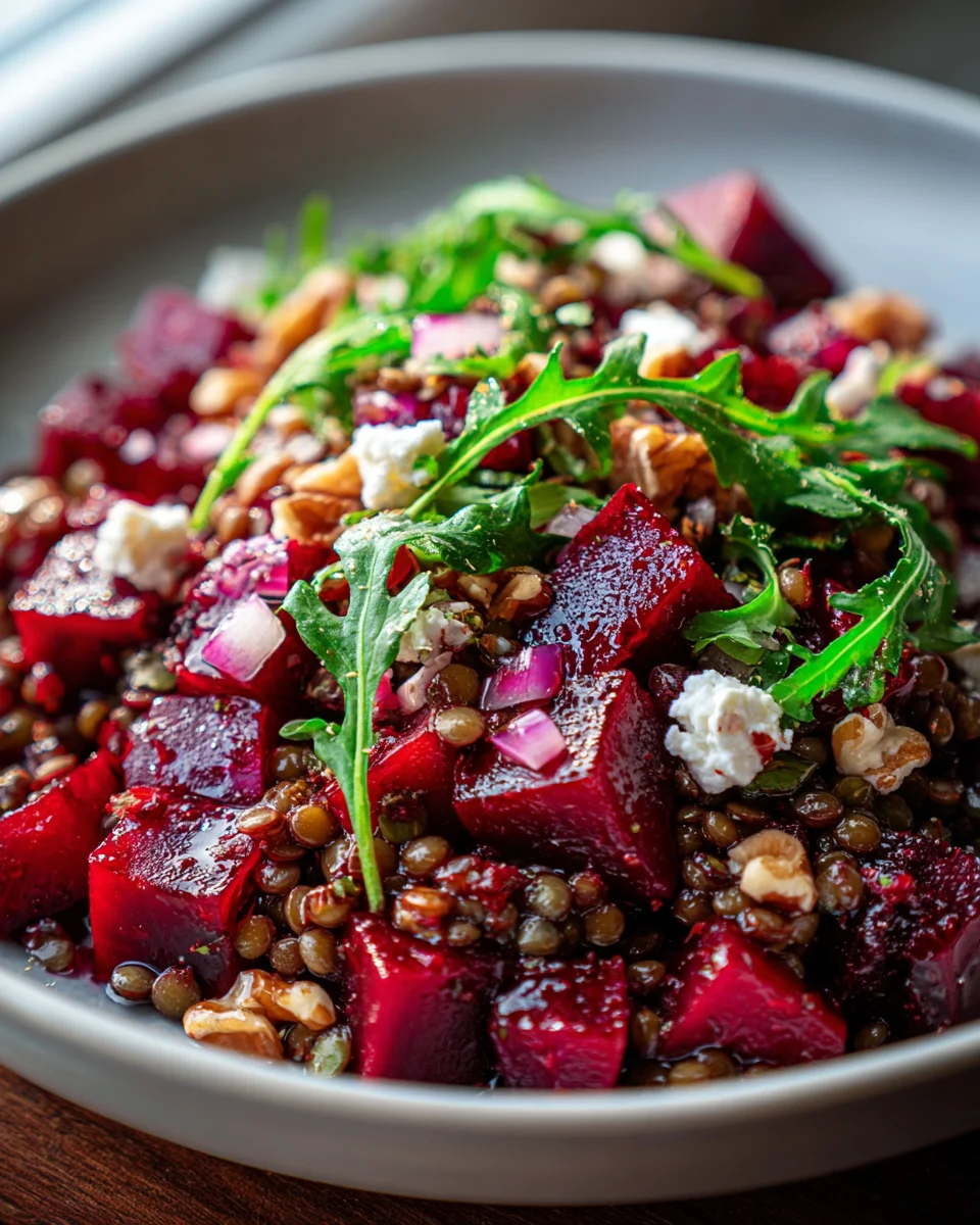 Leckerer Rote Bete Linsen Salat – Gesund und einfach zubereiten!