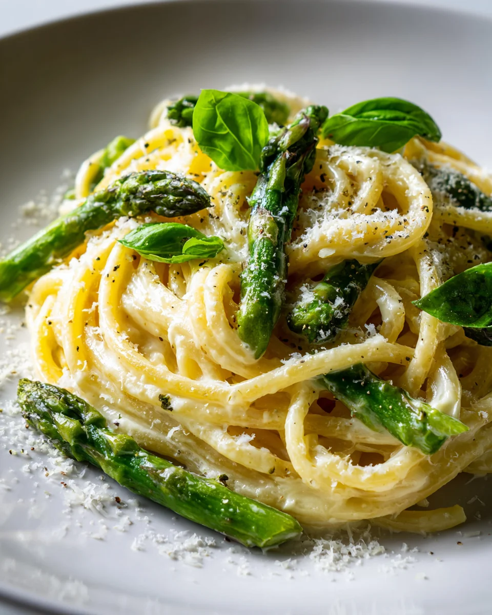 Pasta mit Grünem Spargel: Frische Zitrone & cremige Sauce