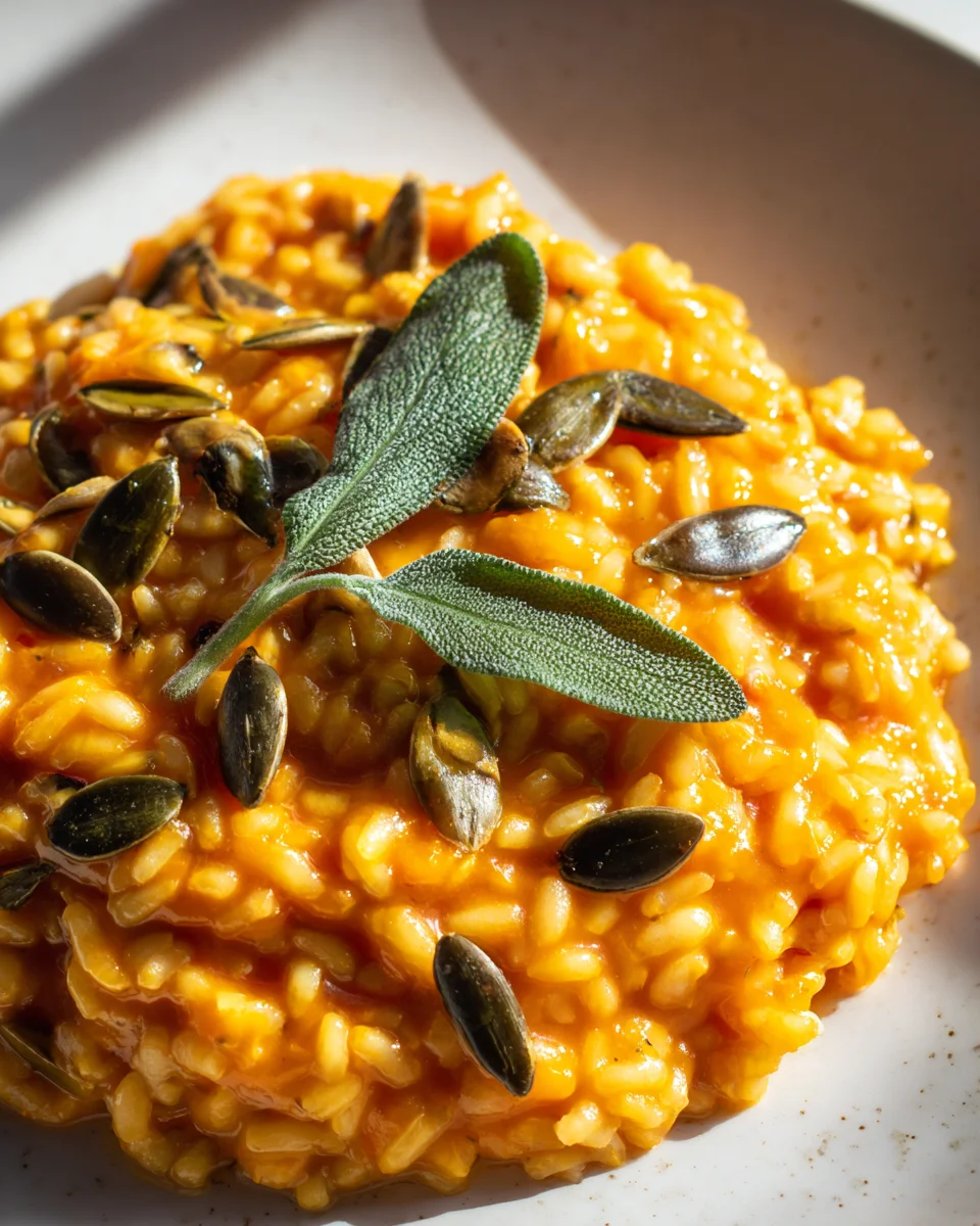 Kürbisrisotto mit Kürbiskernen & Salbei – Herbstlich genießen!