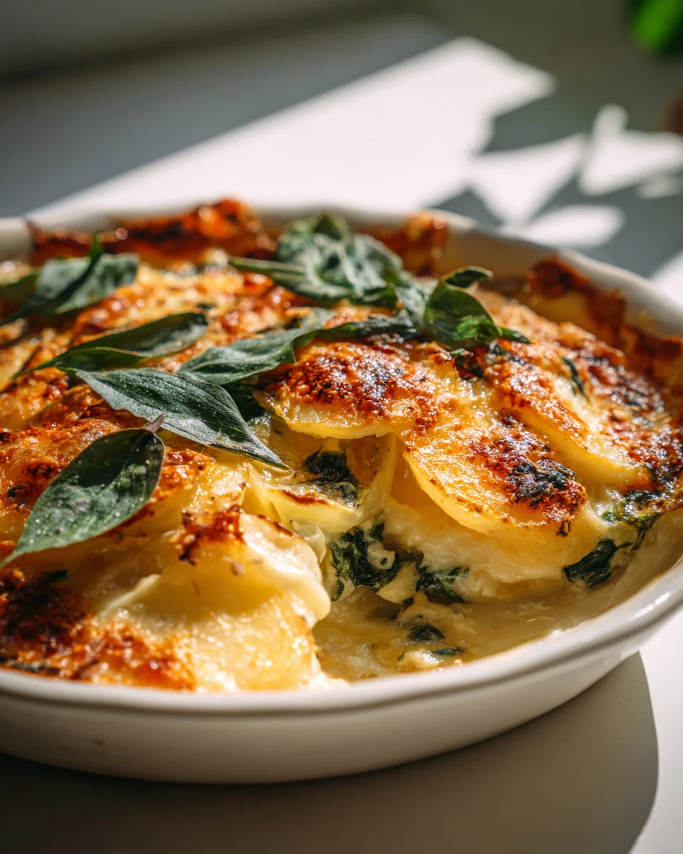 Bärlauch Kartoffel Gratin aus dem Ofen – Ein Genuss für Feinschmecker!